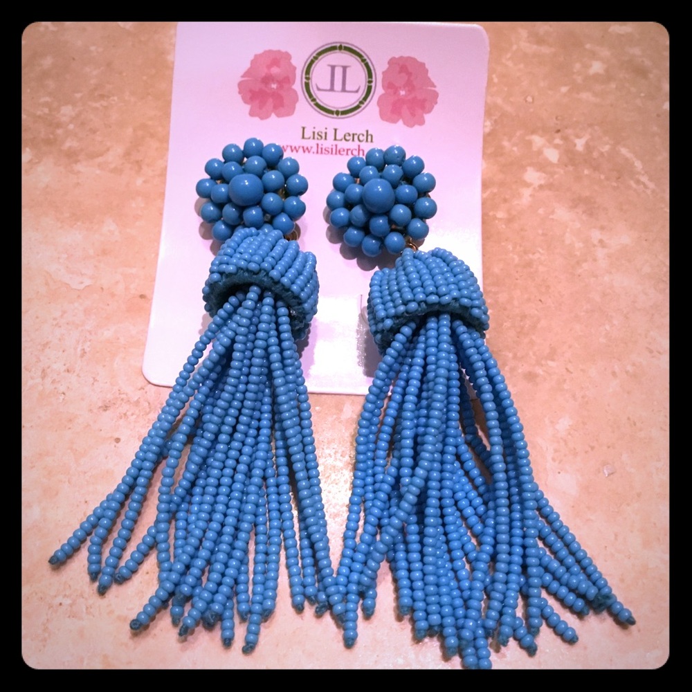 Lisi Lerch tassel earrings- turquoise